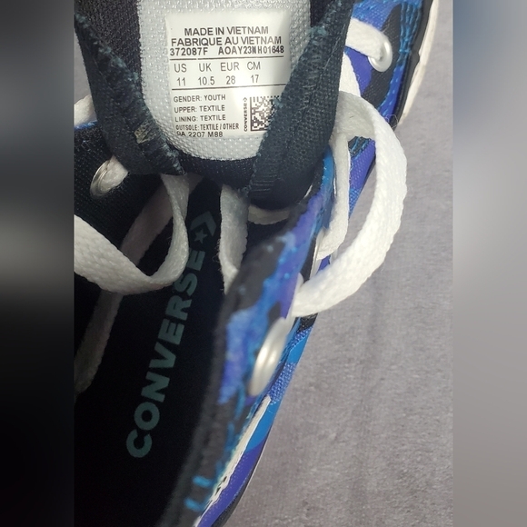 ConverseBoy's Chuck Taylor All Star Hybrid Camo Sneakers little boy size 11 - Picture 11 of 13